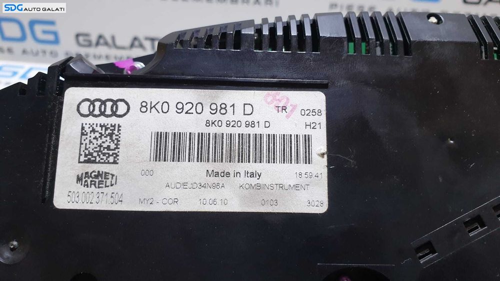 Ceas Ceasuri Cluster Instrumente Bord Audi A4 B8 Diesel 2008 - 2015 Cod 8K0920981D [2798]