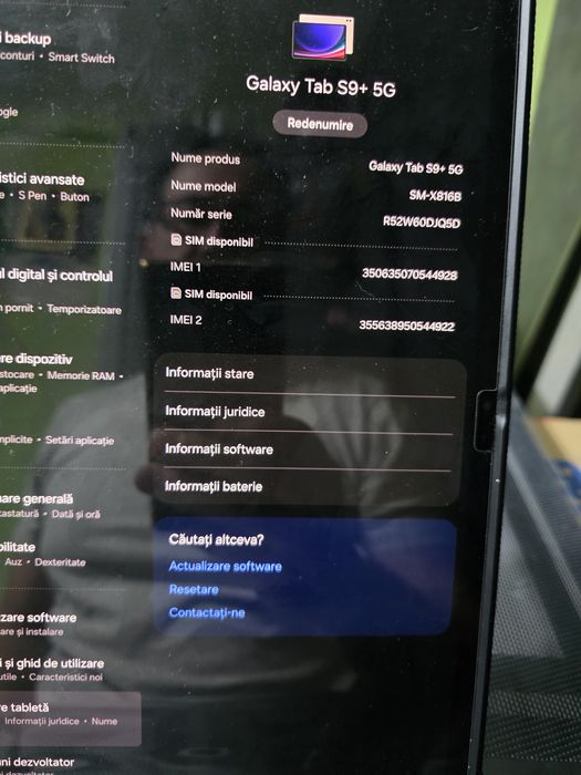 Samsung galaxy tab s9 plus 5g schimb cu macbook