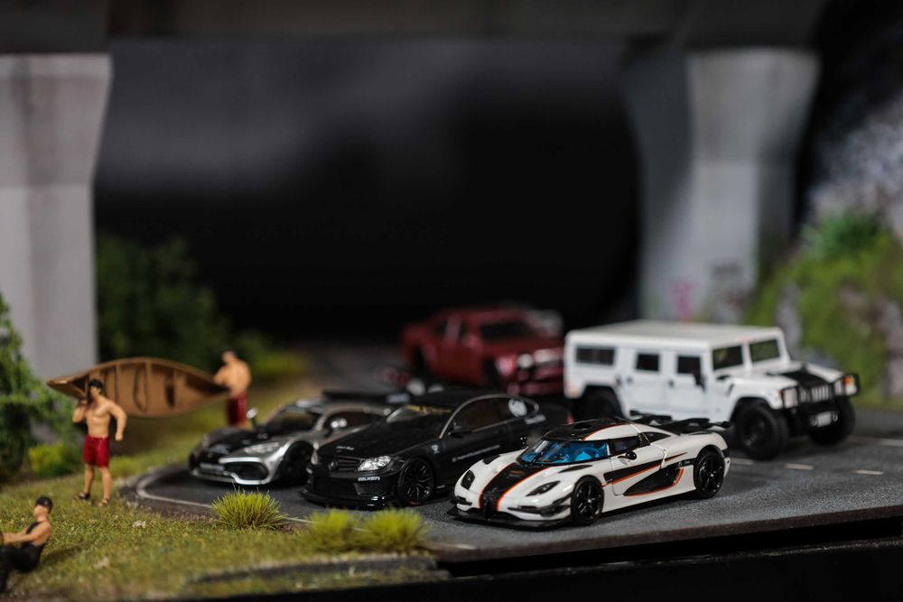 Diorama Display-Pod-machete auto 1:64-Hotwheels,MiniGT,Kaido-350X900mm