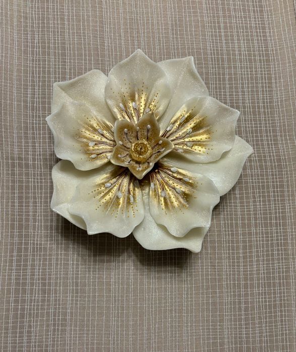 Декорация свещ цвете, диаметър 30 см, ръчна изработка - два вида