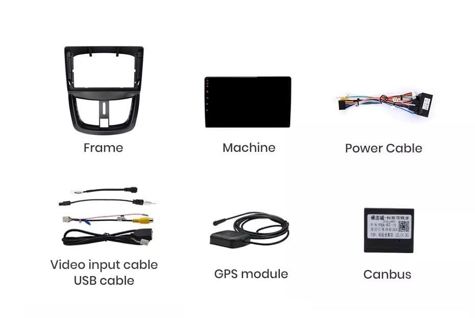 Navigatie Android 14 Peugeot 207 Carplay Android Auto