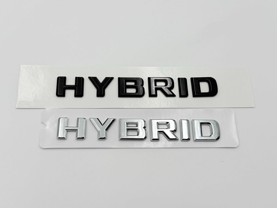 Emblema Compatibila Mercedes HYBRID spate negru
