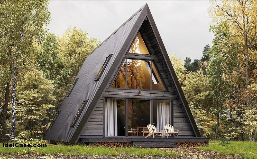 Vand container stil casă din panou sandwich