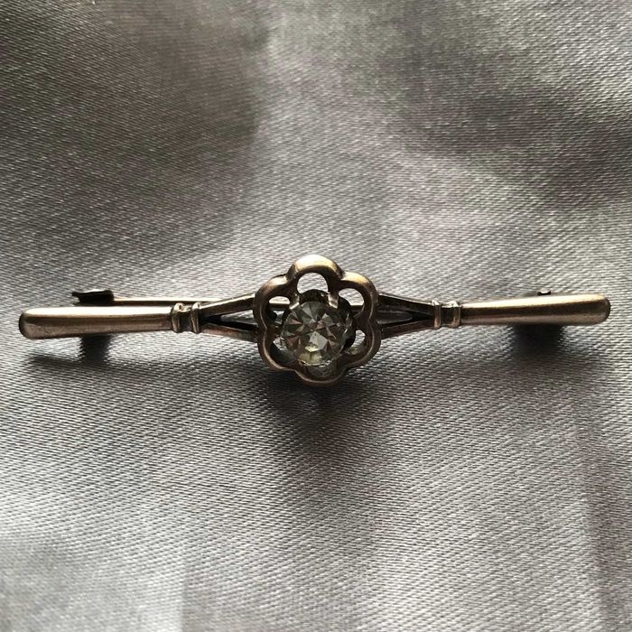 Редкая серебряная брошь СССР 875