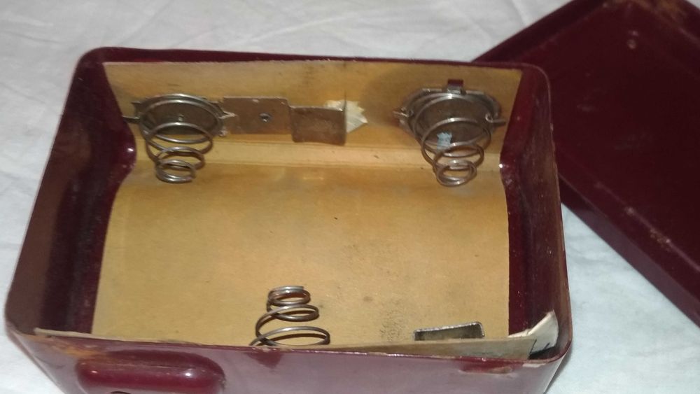 Cutie retro vintage baterii aparat de ras philips