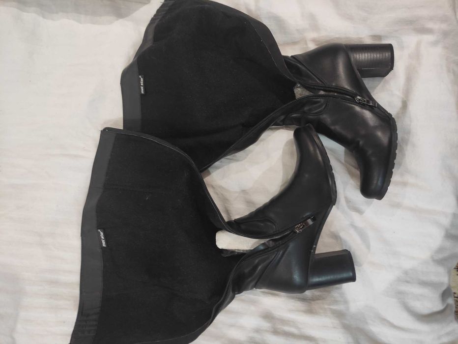 Продавам чисто нови ботуши от естествена кожа номер 37, цена 40 лева