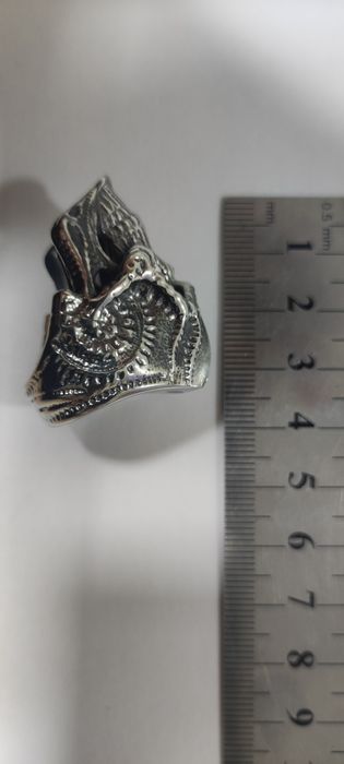 Кольцо в виде черепа, рокерское,байкерское.