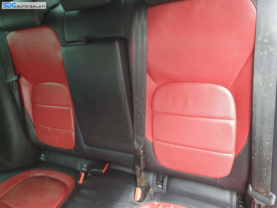 Bancheta Spate Sezut cu Spatar Piele Rosu Negru Jaguar XE X760 2015 - 2020 [Q3636] [Q3639]