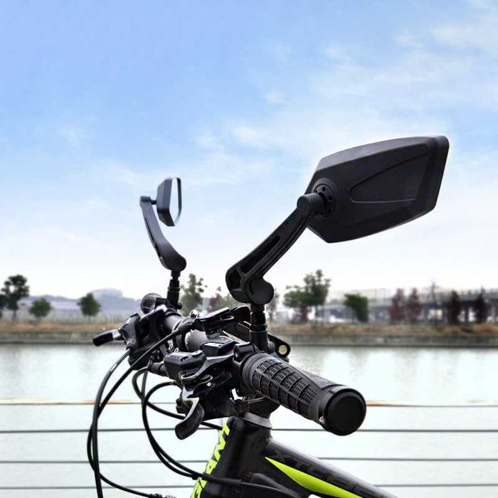Луксозен комплект странични огледала за велосипед, 150 x 60мм, 360°