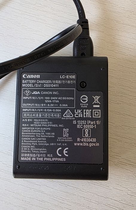 Зарядное устройство Canon LC-E10E (Оригинал) для 2000D, 4000D, 1300D,
