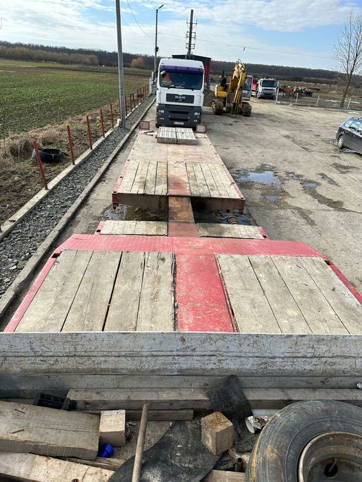 Transport cu semiremorca trailer sau walking floor marfa vrac busteni