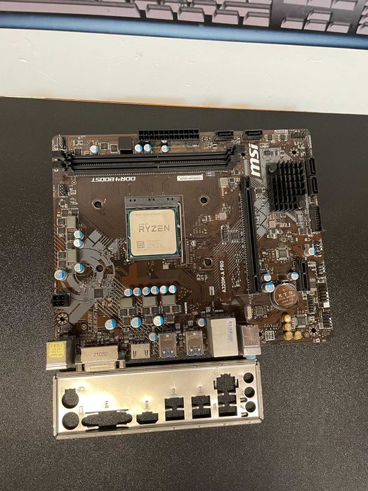Kit Placa de baza MSI A320M-A PRO cu Procesor Ryzen 3 3200G, garantie