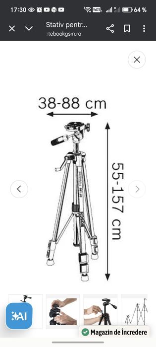 Vând Trepied Bosch Profesional BT 150+Nivelă laser HILDA 4D, cu 16 lin