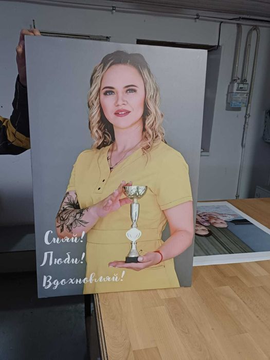 Печать красочных картин на холсте в Актобе! Наружная реклама. Буквы.