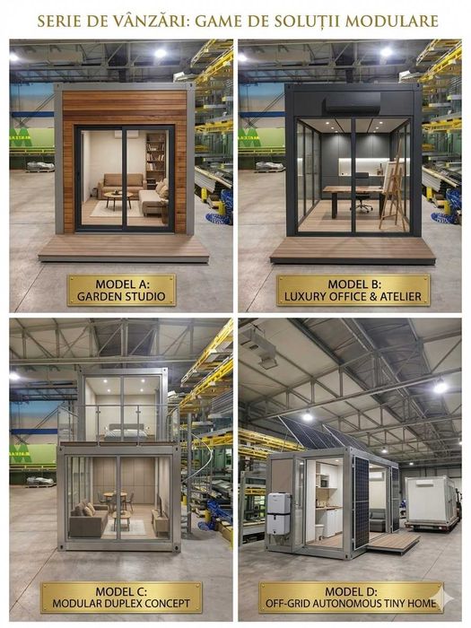 Kit container,  case structuri, panouri sandwich, tabla tigla, cutata