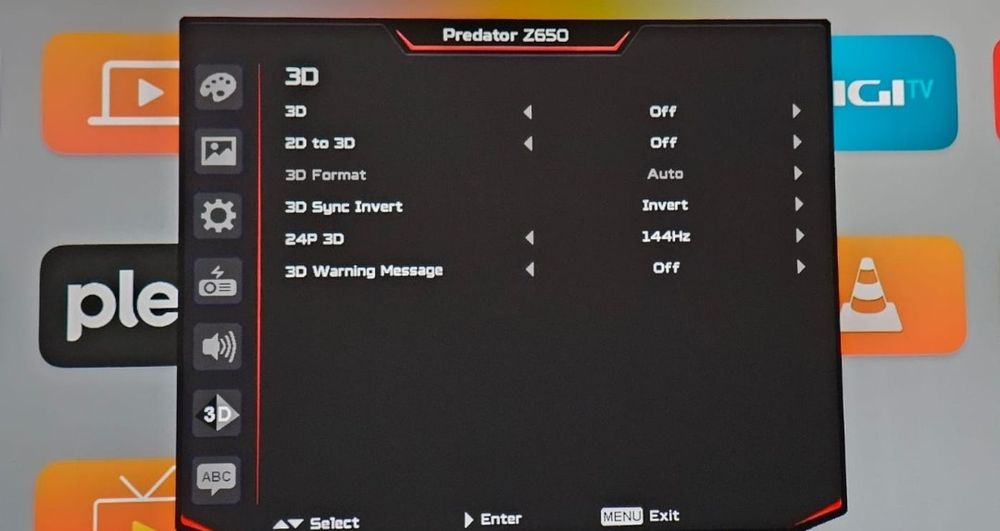 Acer acer predator z650 full hd gaming show throm proiector