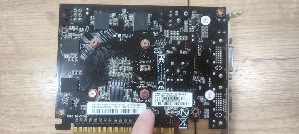 Видеокарта GTX650 2GB
