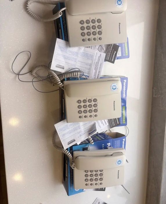 Телефон Panasonic КХ-TS2350CA, 3 штуки