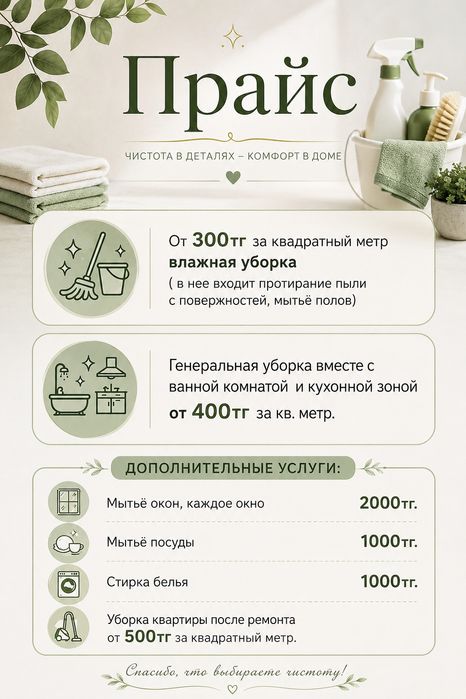 Уборка квартир степногорск