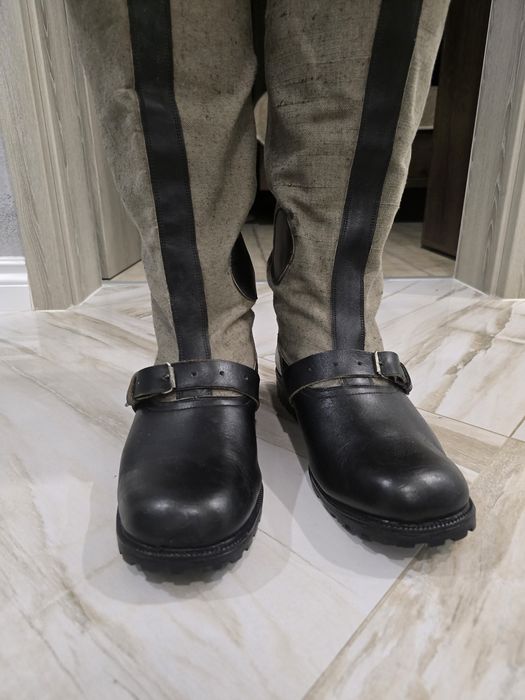 Здрави мъжки ботуши №43 – кожа, топли и удобни