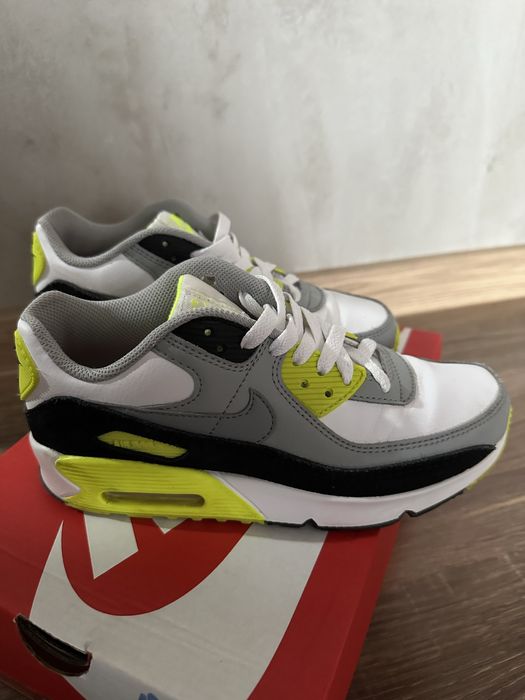 Nike Air Max 90 Ltr Gs Volt White Grey Particle CD6864-101