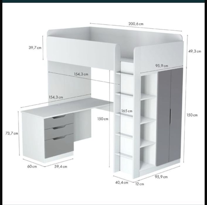 Кровать со столом