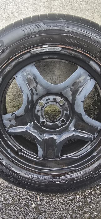 Roti complete r16 logan 4×100 jante structurate anvelope vara