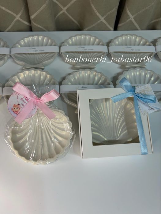 Бонбонерки из гипса ракушка