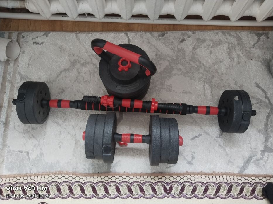 Гантели и штанга разборные