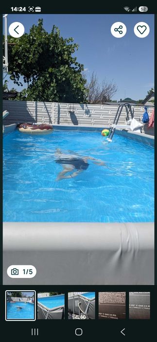 Piscina intex cu defect