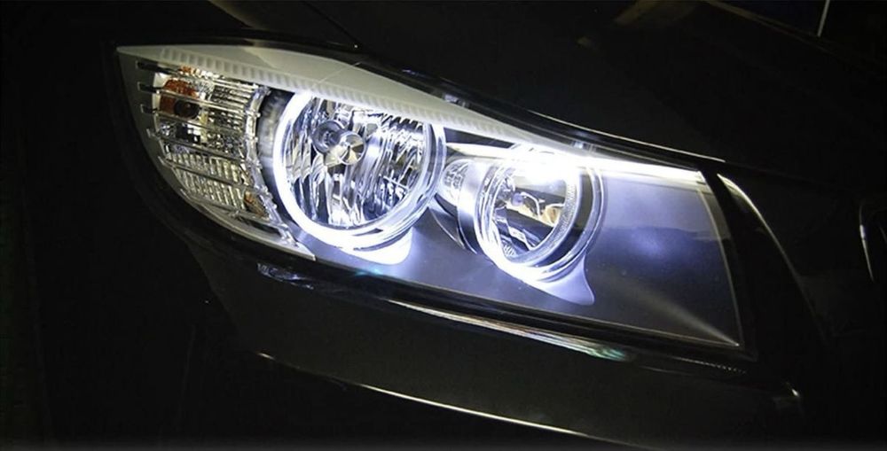 Бели LED Angel Eyes крушки за BMW  E90/91, E90/91 LCI Facelift