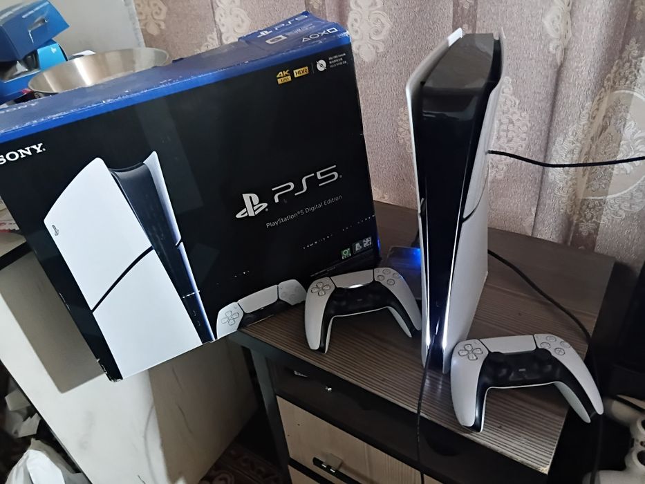 PS5 slim ideal vzlom bogan karobka dakument 2 ta original djoystik bor
