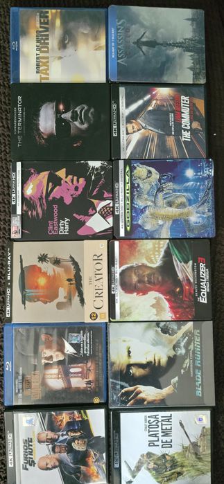 Filme blu-ray steelbook și 4k