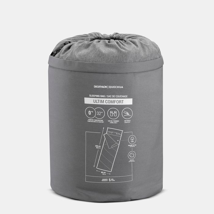 Sac de dormit de camping 0° bumbac, - produs resigilat Decathlon