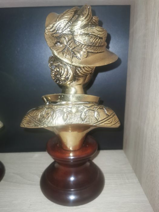 Set doua statuete bronz pe mahon dupa ARNALDO GIANNELLI