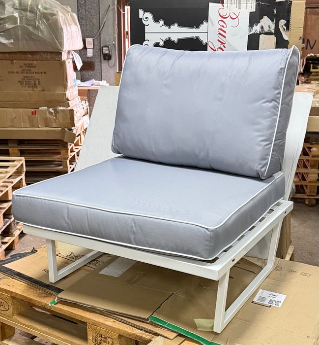 Метален градински фотьойл