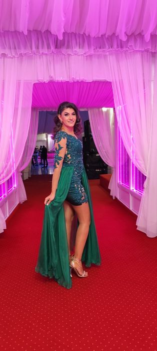 Rochie nașa, lucrată în atelier