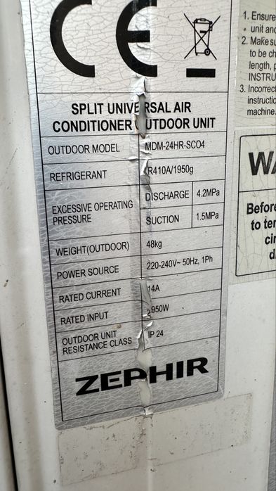 Zephir MDM-24HR-SCO4 aer conditionat split