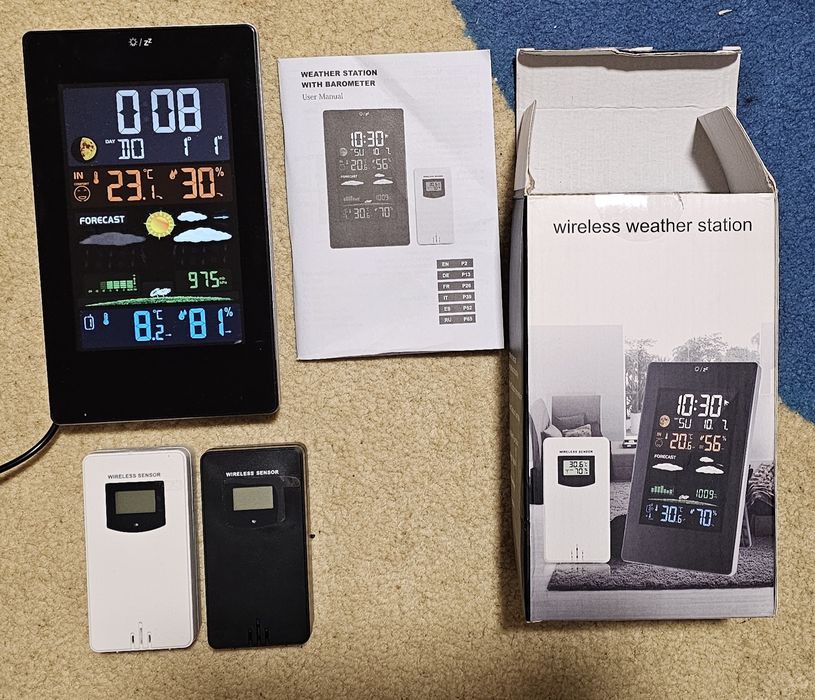 Stație meteo cu senzor de exterior