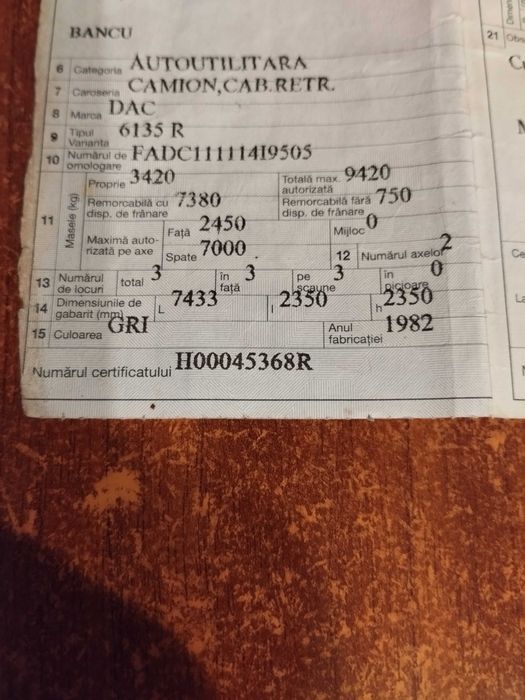 SRD6135 Saviem din 1982