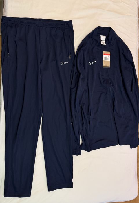 Nike анцунг Футболен спортен слим екип Academy черен и син оригинален
