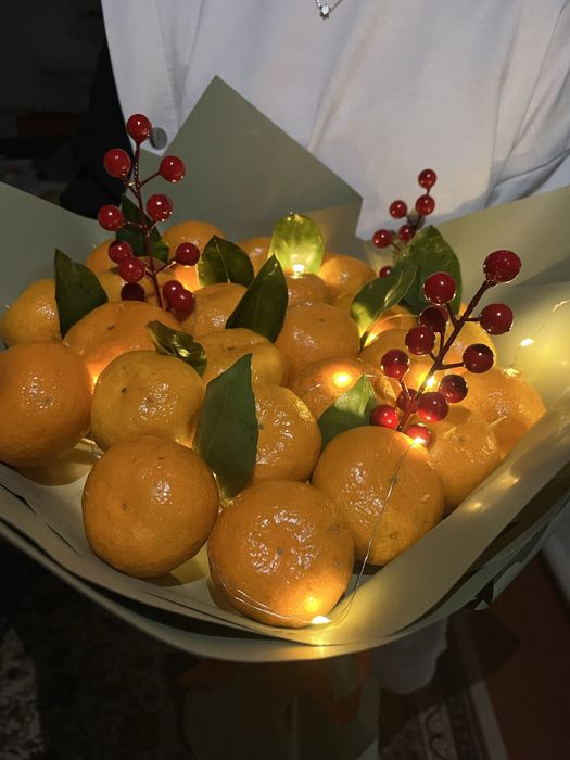 мандариновые букеты