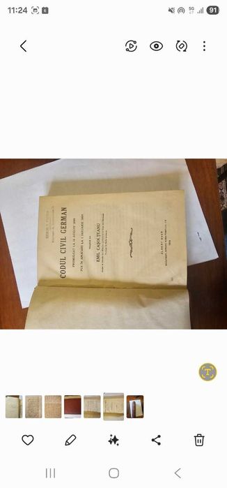 Codul Civil German 1914 – Casolteanu – EX LIBRIS Nicolae T Popescu Cavaler Ordin Mihai Viteazu, prefect Ilfov 1931-1933, secretar general PNT Buc 1932