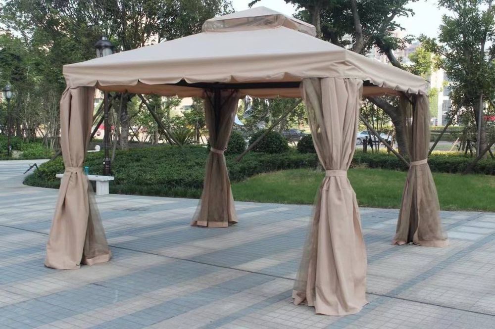 Шатёр навес зонт ткань серый