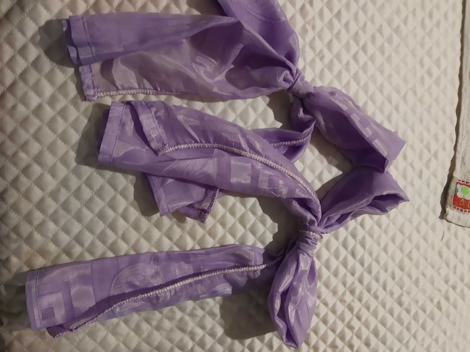Пердета,лилави,два броя с  панделки за връзване ,разделяне ,декорация