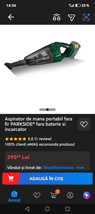 Aspirator parkside fara fir