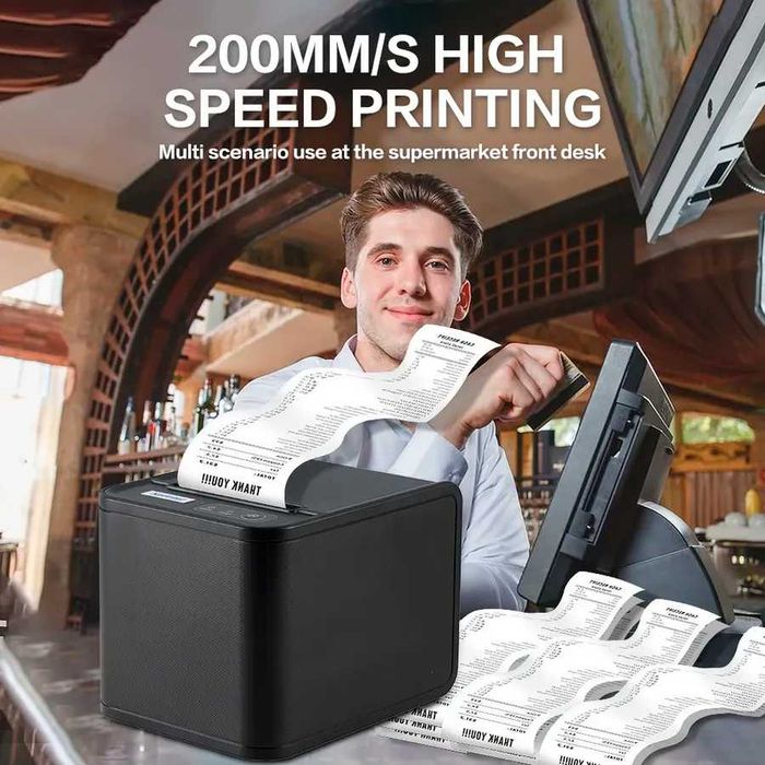 Оптом - Принтер чеков Xprinter XP-80T USB Printer термопринтер 80мм