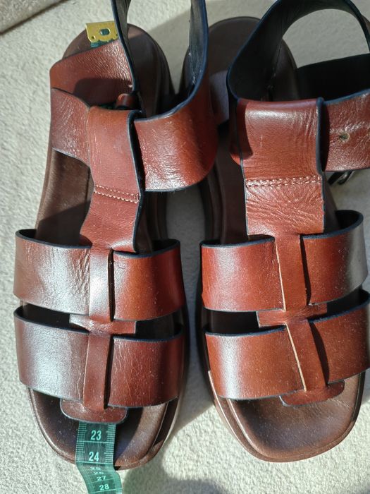 Сандали Zara естествена кожа