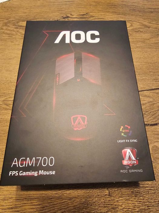 Mouse gaming AOC AGON AGM700, iluminare RGB, Negru, Sigilat