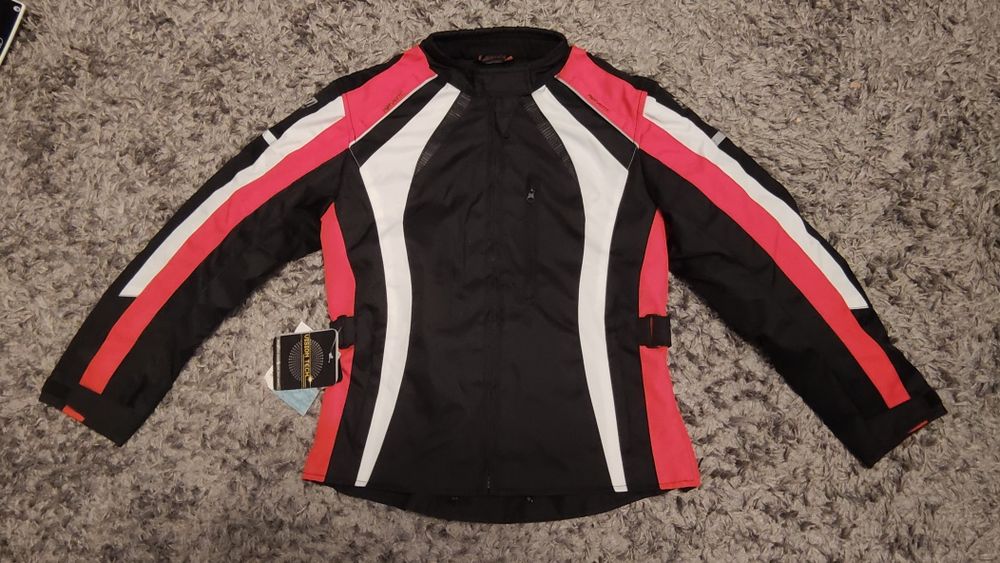 Geaca moto textil SM Lady Ana Red-White-Black marimi S, M, L, XL Noua!